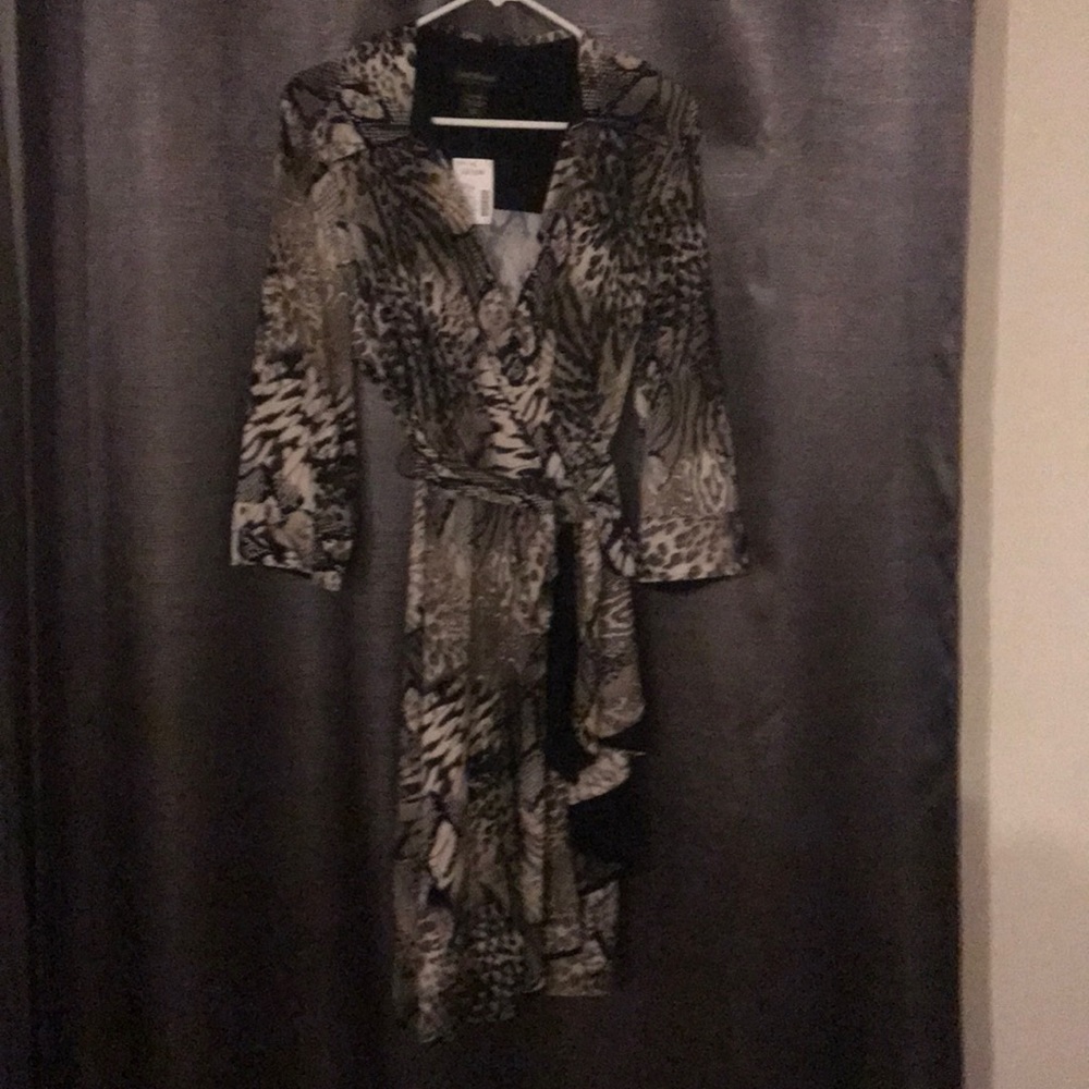 Lane Bryant faux wrap dress